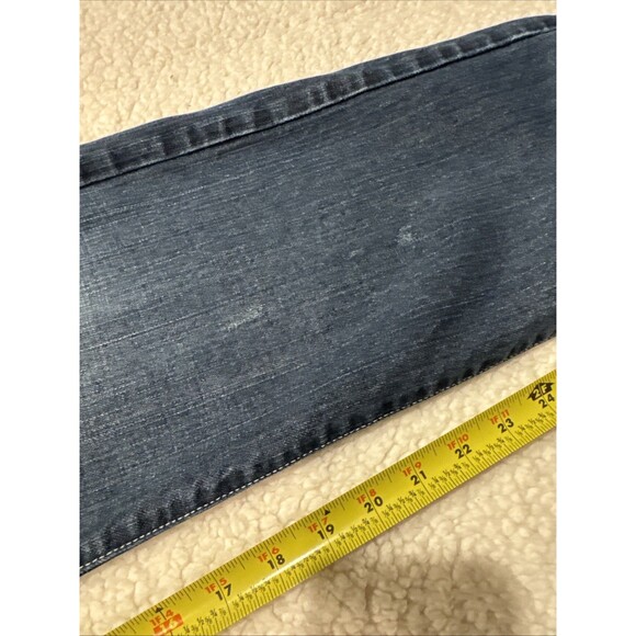 Guess Jeans Rebel Straight Leg Mens Sz 34x30 Blue Cotton Denim - Picture 7 of 11